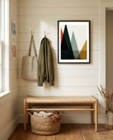 Geometric landscape X framed in a relaxed room thumbnail
