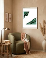 Emerald & Gold Agate Texture 13 framed in a tender room thumbnail