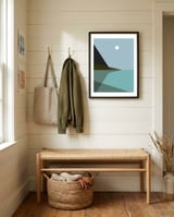 Geometric landscape IX framed in a relaxed room thumbnail