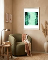 Emerald Glitter Agate Texture 01  framed in a tender room thumbnail