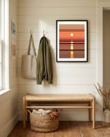 Geometric landscape VIII framed in a relaxed room thumbnail