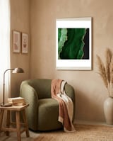 Green & Gold Agate Texture 01  framed in a tender room thumbnail