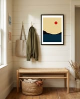 Geometric landscape VII framed in a relaxed room thumbnail