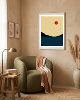 Geometric landscape VII framed in a tender room thumbnail