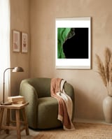 Green & Gold Agate Texture 09  framed in a tender room thumbnail