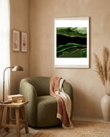 Green & Gold Agate Texture 11 framed in a tender room thumbnail