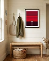 Geometric landscape VI framed in a relaxed room thumbnail