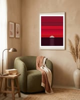 Geometric landscape VI framed in a tender room thumbnail