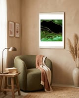 Green & Gold Agate Texture 14 framed in a tender room thumbnail
