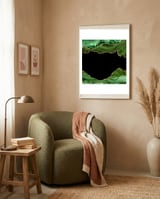 Green & Gold Agate Texture 18  framed in a tender room thumbnail