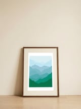 Geometric landscape V — framed, leaning against the wall thumbnail