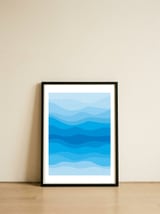 Geometric landscape II — framed, leaning against the wall thumbnail