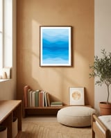 Geometric landscape II framed in a gentle room thumbnail