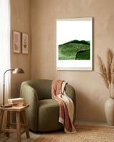 Green & Gold Agate Texture 28 framed in a tender room thumbnail
