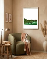 Green & Gold Agate Texture 30  framed in a tender room thumbnail