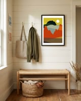 Geometric landscape I framed in a relaxed room thumbnail