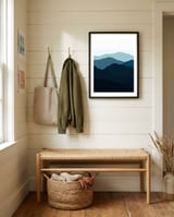 Geometric landscape XVIII framed in a relaxed room thumbnail