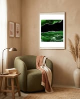 Green & Silver Agate Texture 02  framed in a tender room thumbnail