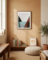Geometric landscape XVII framed in a gentle room thumbnail