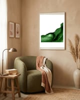 Green & Silver Agate Texture 08  framed in a tender room thumbnail