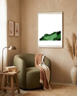 Green & Silver Agate Texture 09 framed in a tender room thumbnail