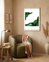 Green & Silver Agate Texture 16  framed in a tender room thumbnail
