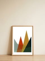 Geometric landscape XVI — framed, leaning against the wall thumbnail