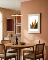 Geometric landscape XVI framed in a intimate room thumbnail
