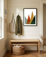 Geometric landscape XVI framed in a relaxed room thumbnail