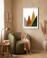 Geometric landscape XVI framed in a tender room thumbnail