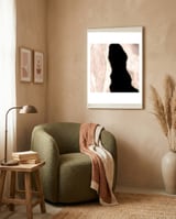 Ivory & Gold Agate Texture 02 framed in a tender room thumbnail