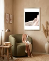 Ivory & Gold Agate Texture 04  framed in a tender room thumbnail