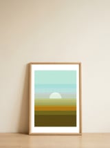 Geometric landscape XV — framed, leaning against the wall thumbnail