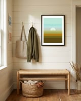 Geometric landscape XV framed in a relaxed room thumbnail