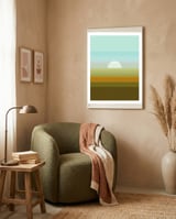Geometric landscape XV framed in a tender room thumbnail
