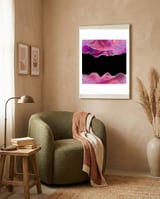 Magenta & Silver Agate Texture 03  framed in a tender room thumbnail