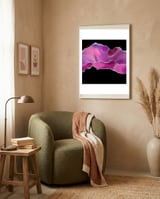 Magenta & Silver Agate Texture 04  framed in a tender room thumbnail