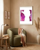 Magenta & Silver Agate Texture 06  framed in a tender room thumbnail