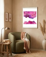 Magenta & Silver Agate Texture 07  framed in a tender room thumbnail