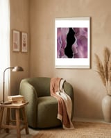 Mauve & Silver Agate Texture 01  framed in a tender room thumbnail