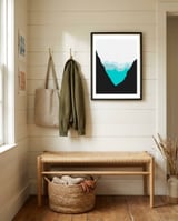 Geometric landscape XIII framed in a relaxed room thumbnail