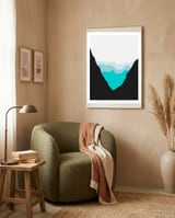 Geometric landscape XIII framed in a tender room thumbnail
