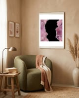 Mauve & Silver Agate Texture 02  framed in a tender room thumbnail