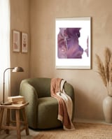 Mauve & Silver Agate Texture 05 framed in a tender room thumbnail