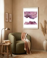Mauve & Silver Agate Texture 07 framed in a tender room thumbnail