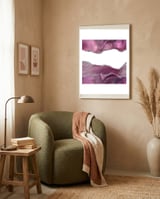 Mauve & Silver Agate Texture 08  framed in a tender room thumbnail
