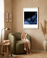 Navy & Gold Agate Texture 03  framed in a tender room thumbnail