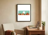 Geometric landscape XXVII framed in a focused room thumbnail