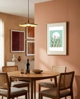 Geometric landscape XXV framed in a intimate room thumbnail