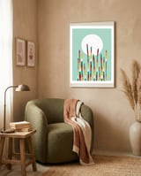 Geometric landscape XXV framed in a tender room thumbnail